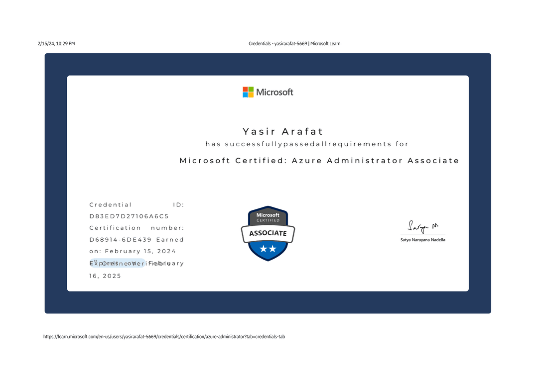 Azure Administrator Associate